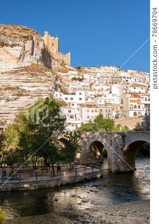 Alcala del Jucar medieval village in Albacete province Spain. 78669704