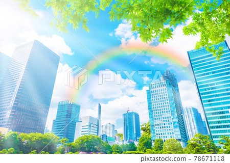 Office buildings in Tokyo 78671118