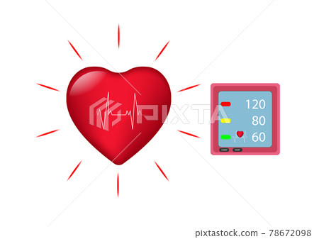 Digital device Medical equipment for measuring pressure, Diagnose hypertension, heart, vector illustrations concept health 78672098