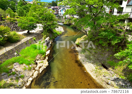 流經鹽原溫泉的寶岐川 流經鹽原溫泉的寶岐川 78672116