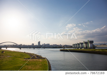 藍天下的淀川大屏障 78672169