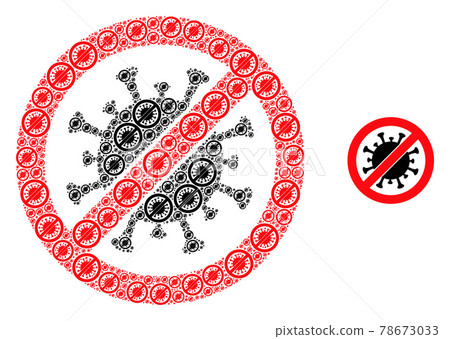 Stop Virus Fractal Icon Mosaic Stop Virus Fractal Icon Mosaic 78673033