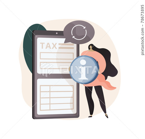 Provide and update your personal information abstract concept vector illustration. 78673895