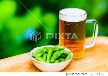 啤酒毛豆戶外 [夏季圖片] 78674129