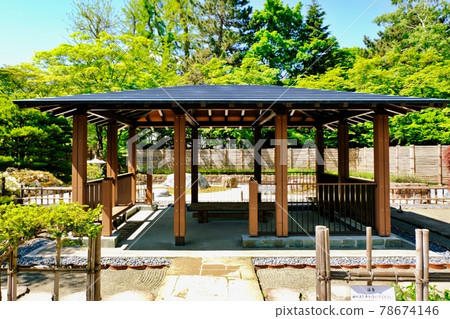 北海道札幌市中央區中島公園日本庭園東屋屋 78674146