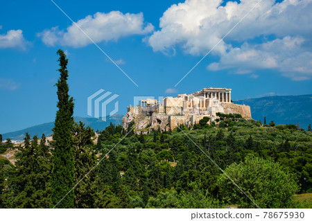 Iconic Parthenon Temple at the Acropolis of Athens, Greece Iconic Parthenon Temple at the Acropolis of Athens, Greece 78675930