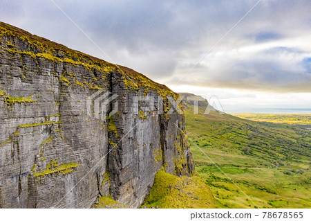 Aerial view of rock formation located in county Leitrim, Ireland called Eagles Rock Aerial view of rock formation located in county Leitrim, Ireland called Eagles Rock 78678565