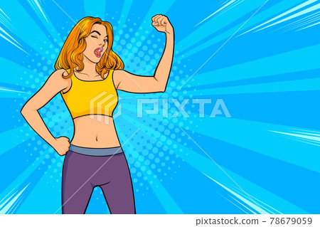 Beautiful strong female athletic fitness woman Beautiful strong female athletic fitness woman 78679059