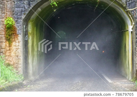 A tunnel with a dim atmosphere A tunnel with a dim atmosphere 78679705