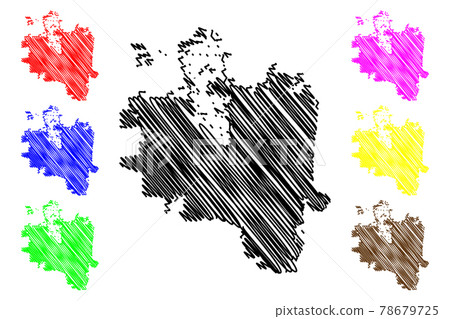 Eugene City (United States cities, United States of America, usa city) map vector illustration, scribble sketch City of Eugene map 78679725