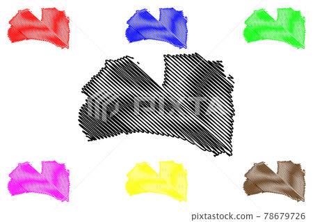 Alexandria City (United States cities, United States of America, usa city) map vector illustration, scribble sketch City of Alexandria map 78679726