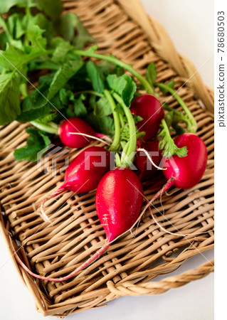 Organic radishes Organic radishes 78680503