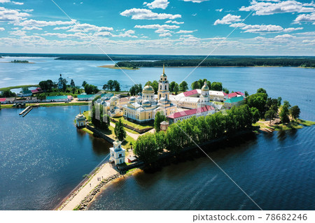 Nilo-Stolobenskaya desert, a monastery on lake Seliger, island Nilo-Stolobenskaya desert, a monastery on lake Seliger, island 78682246