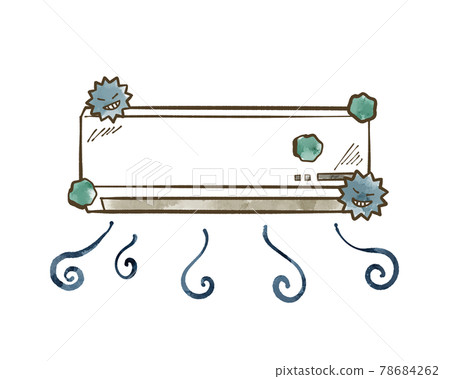 Air conditioner with accumulated dirt Air conditioner with accumulated dirt 78684262