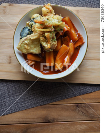Korean food Tteokbokki and fried food Korean food Tteokbokki and fried food 78686340