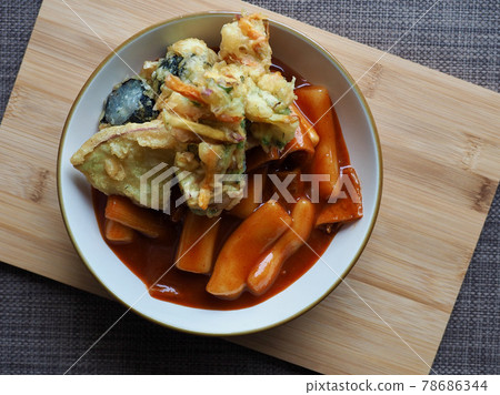 Korean food Tteokbokki and fried food Korean food Tteokbokki and fried food 78686344