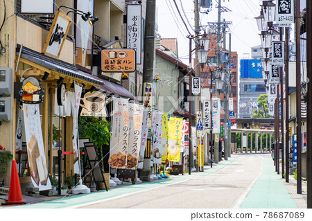 Iwakura station square east side shopping street 78687089