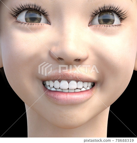 Whitening image tooth whitening perming3DCG illustration material Whitening image tooth whitening perming3DCG illustration material 78688319