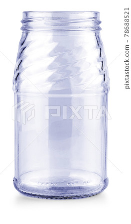 empty glass jar isolated on white with clipping path empty glass jar isolated on white with clipping path 78688521