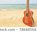 Sandy beach ukulele [horizontal] 78688568