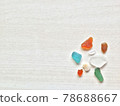Sea glass wood grain back [horizontal type] 78688667