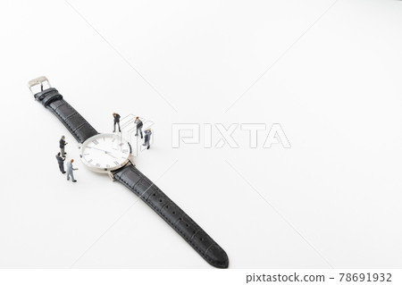 手錶和商人風格的微型玩偶 手錶和商人風格的微型玩偶 78691932