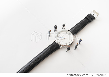 Wristwatch and businessman-style miniature doll 78692003