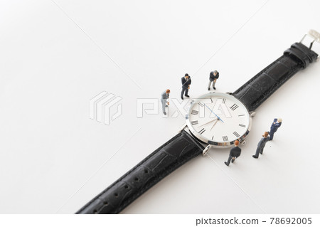 Wristwatch and businessman-style miniature doll Wristwatch and businessman-style miniature doll 78692005