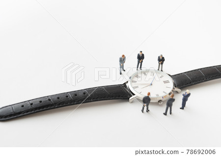 Wristwatch and businessman-style miniature doll Wristwatch and businessman-style miniature doll 78692006