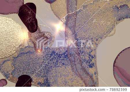 Vinatge shining abstract purple, blue and gold marble pattern with sparkles Vinatge shining abstract purple, blue and gold marble pattern with sparkles 78692399