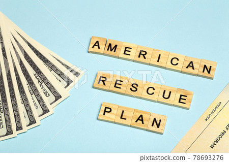 USA dollars background. American rescue plan, USA relief program, stimulus check and Act of 2021 concept. Money, business, profit and livelihood idea USA dollars background. American rescue plan, USA relief program, stimulus check and Act of 2021 concept. Money, business, profit and livelihood idea 78693276
