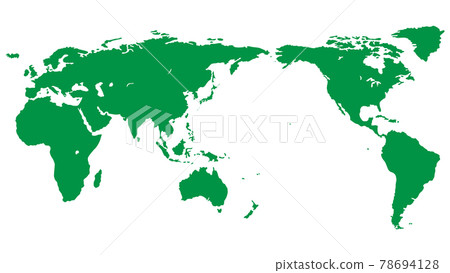 World map 16: 9 - Stock Illustration [78694128] - PIXTA