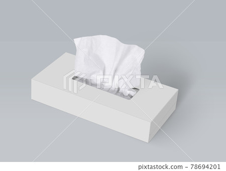 tissue box on light gray background mock-up series tissue box on light gray background mock-up series 78694201