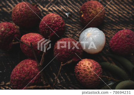 High Angle View Of Litchis High Angle View Of Litchis 78694231