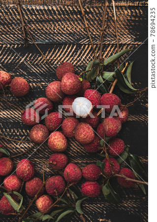 High Angle View Of Litchis 78694235