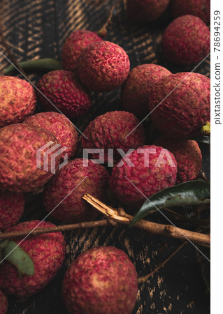 High Angle View Of Litchis High Angle View Of Litchis 78694259