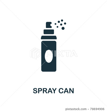Spray Can icon. Monochrome simple element from packaging collection. Creative Spray Can icon for web design, templates, infographics and more Spray Can icon. Monochrome simple element from packaging collection. Creative Spray Can icon for web design, templates, infographics and more 78694906