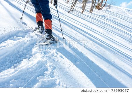 Image of snow chute trekking Kagami Oyama 78695077
