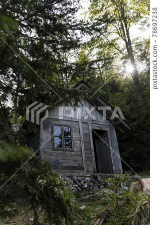 Wooden cabin in the woods at Tara mountain in Serbia Wooden cabin in the woods at Tara mountain in Serbia 78697238