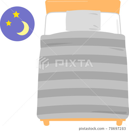 Bed seen from diagonally above 78697283