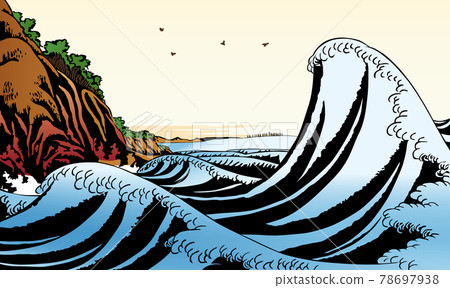 View of Honmoku, Kanagawa, without a ship 78697938