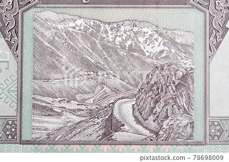 Salang Pass from Afghani money Salang Pass from Afghani money 78698009