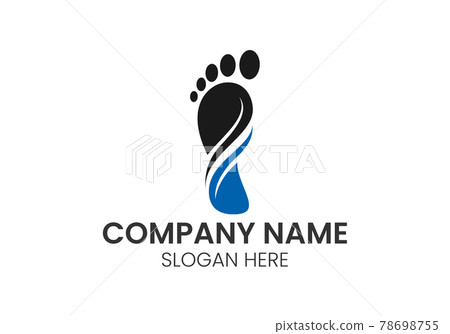 Abstract Foot care logo designs vector, Iconic Foot logo sign symbol Abstract Foot care logo designs vector, Iconic Foot logo sign symbol 78698755
