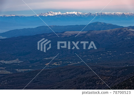 Yatsugatake mountain range, Iodake ridgeline seen from the dawn spear, Hotaka mountain range Yatsugatake mountain range, Iodake ridgeline seen from the dawn spear, Hotaka mountain range 78700523