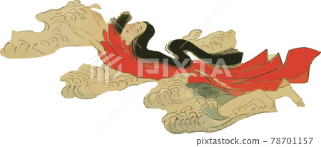 A woman thrown into the sea 78701157