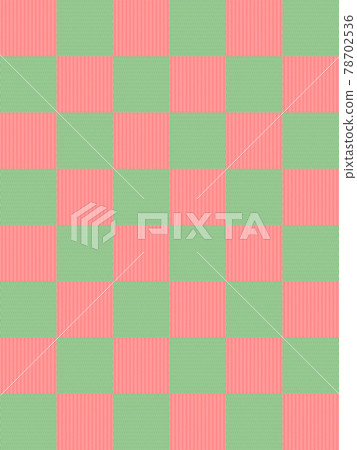 彩色榻榻米以方格圖案佈置 Igusa Goza 日本地毯墊無縫圖案插圖矢量 78702536