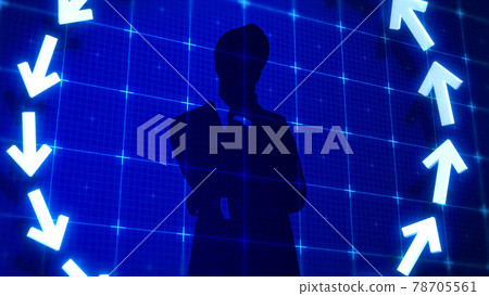 箭頭商人成長形像上升 箭頭商人成長形像上升 78705561