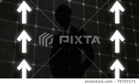 箭頭商人成長形像上升 箭頭商人成長形像上升 78705575