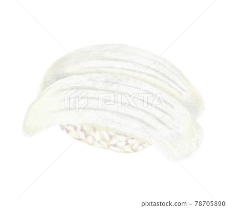 Illustration of cute sushi_nigiri sushi_squid Illustration of cute sushi_nigiri sushi_squid 78705890