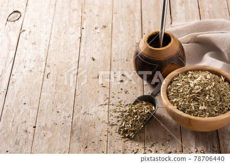 Traditional yerba mate tea in bowl Traditional yerba mate tea in bowl 78706440